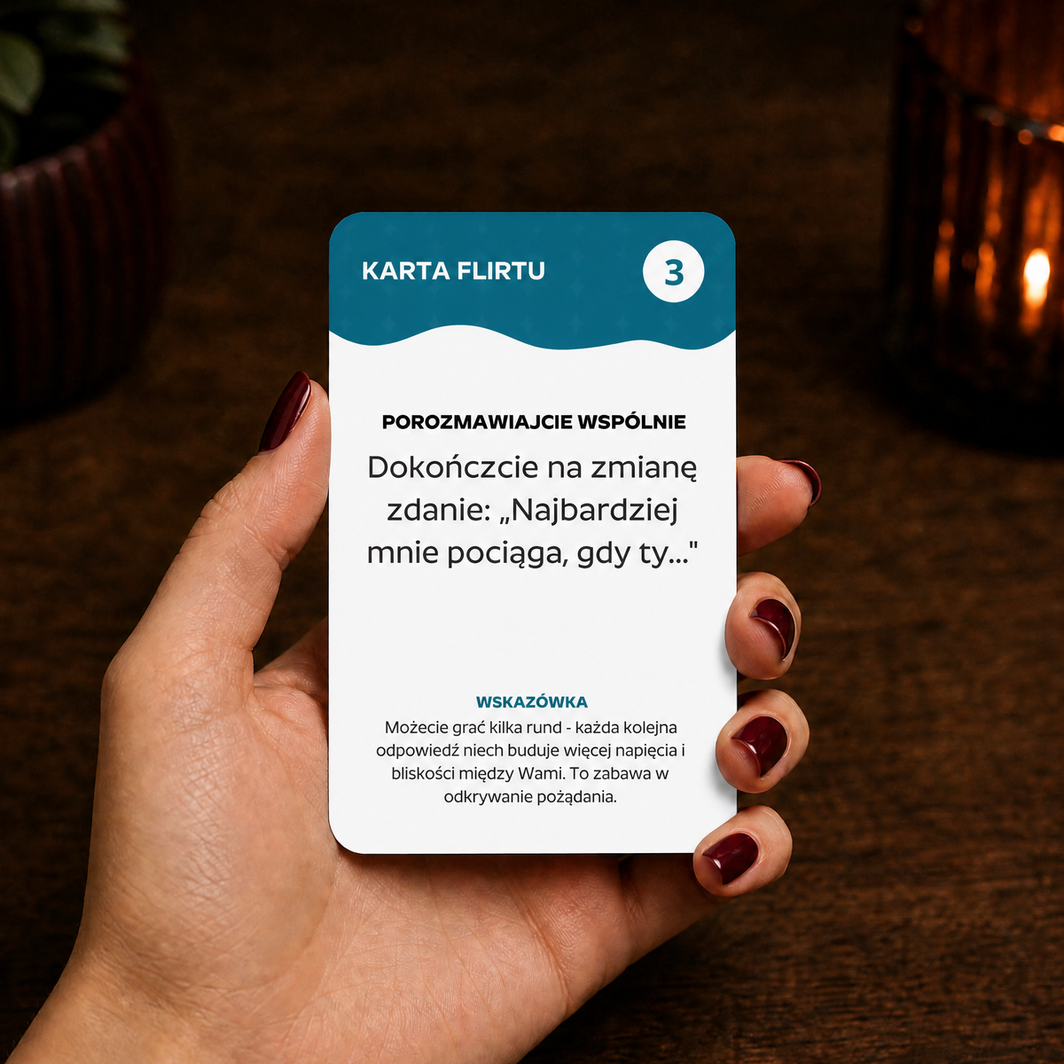 SPARK Flirt i Zabawa: Karta Flirtu poziom 3, dokończcie zdanie: Najbardziej mnie pociąga, gdy ty