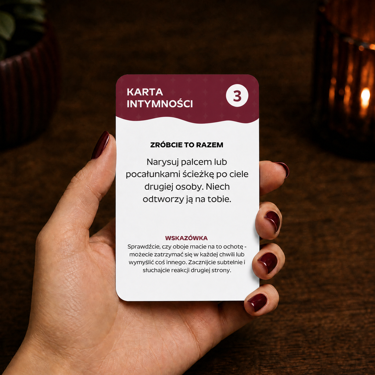 SPARK Intymność i Seks: Karta Intymności poziom 3, zadanie narysowania ścieżki po ciele partnera